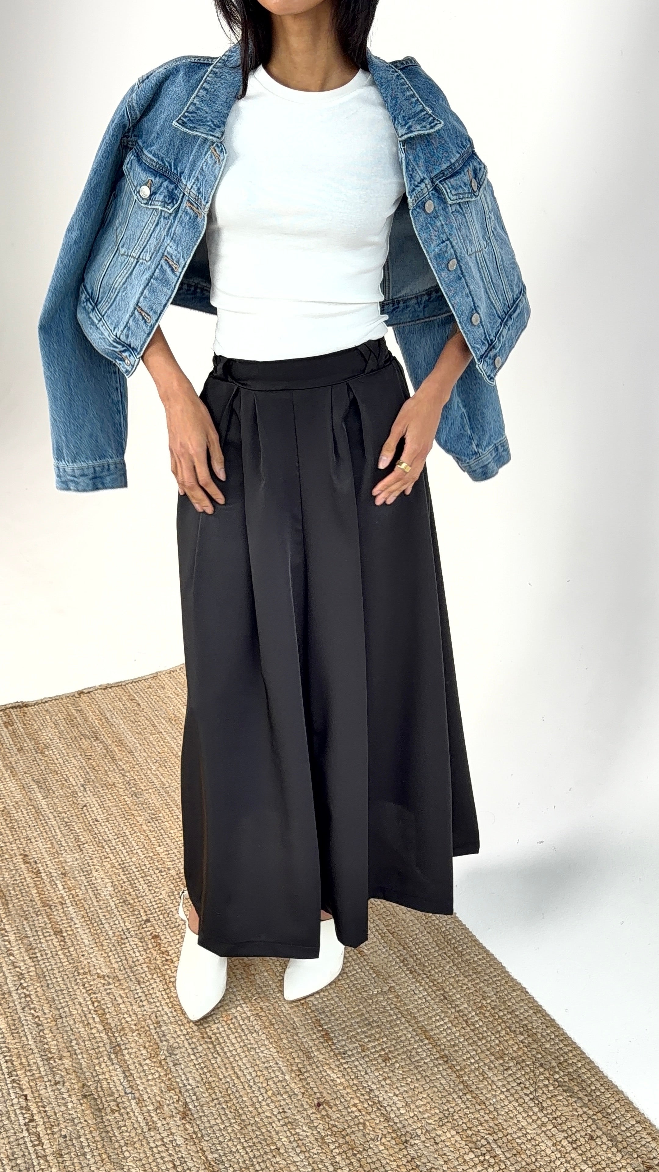 Black pants- skirt